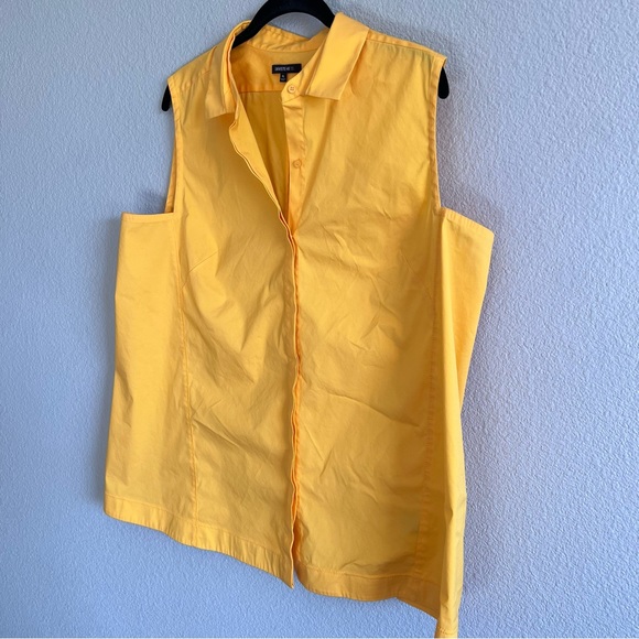 Lafayette 148 Sleeveless Button Down Blouse - Picture 7 of 12